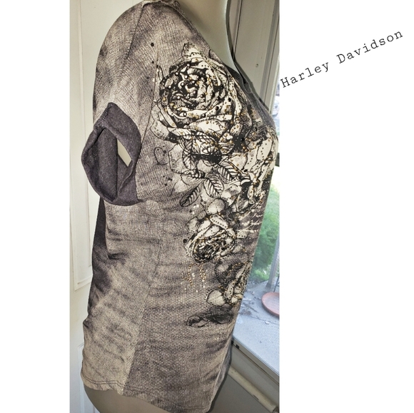 Harley Davidson gray graphic tee shirt. Sz sm - Picture 2 of 2